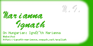 marianna ignath business card